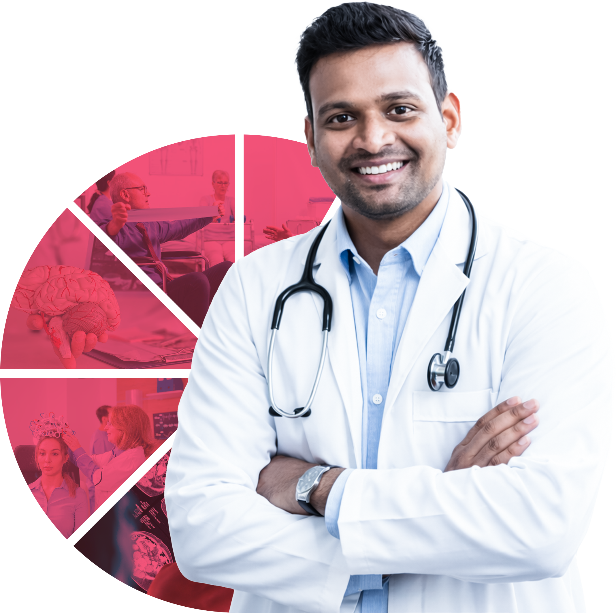 testimonial image with doctor